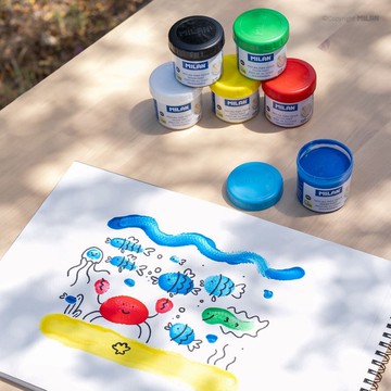 MILAN無毒手指膏基礎6色組_40ml