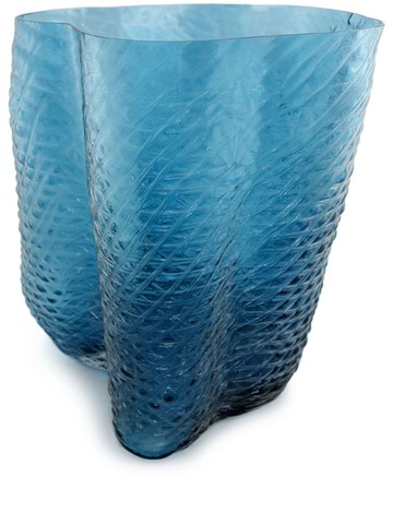 Vanessa Mitrani - Skin glass vase (28cm x 30cm) - unisex - glass - One Size - Blue