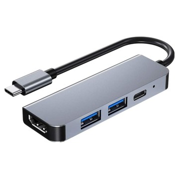 YUNMI Type-C 4合1多功能集線器 LK-2011  灰色  1個