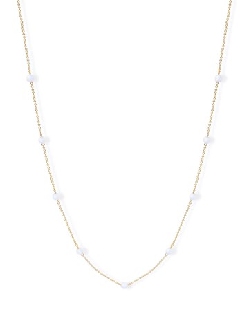 THE ALKEMISTRY - 18kt recycled yellow gold Taro blue chalcedony necklace - women - Blue Chalcedony/18kt Recycled Yellow Gold - One Size