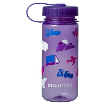 ├登山樂┤日本 mont-bell Print Clear Bottle 0.5L #6 水瓶紫 # 1134228PU
