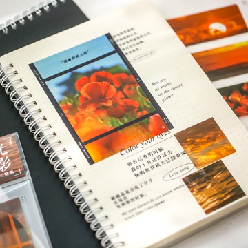 🍋檸檬青🍋 新款現貨特價售完無補浮光掠影系列INS風模切PVC防水貼紙4款6張入手帳裝飾素材