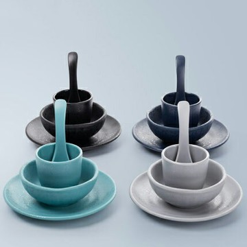 A5密胺酒店擺臺四件套餐廳飯店火鍋餐具加厚耐摔碗碟杯勺套裝商用