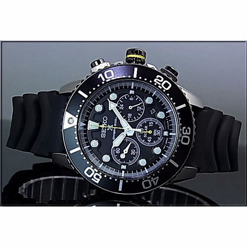 【icchi27】SEIKO セイコー ソーラー クロノグラフ ダイバーズ ソーラー クロノグラフ ダイバーズ[SSC021P1] Solar Chronograph