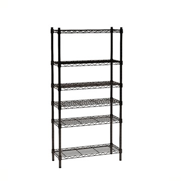 【客尊屋】粗管/小資型 30X76X150Hcm 黑武士六層架