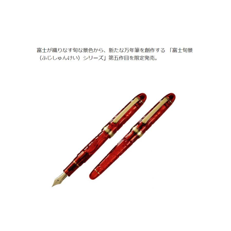 プラチナ万年筆 万年筆 限定品 ＃3776 センチュリー 富士旬景 錦秋 (きんしゅう) PNB-36000SK ♯13 EF 極細字 送料無料