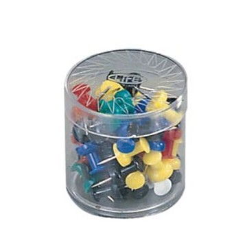 本月熱銷推薦 滿額再折【史代新文具】LIFE NO.50 美式塑膠圖釘/美式圖釘 (50支入)