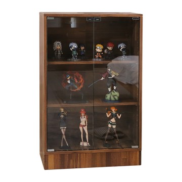 【澄境】加寬加深版 模型公仔收納展示櫃 90*60*40公分集成木紋