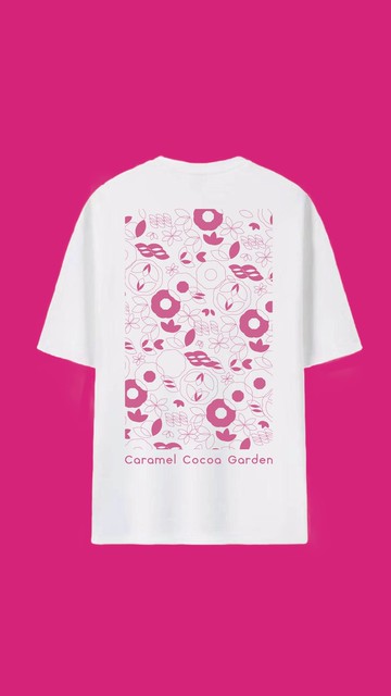 焦糖可可園印花T