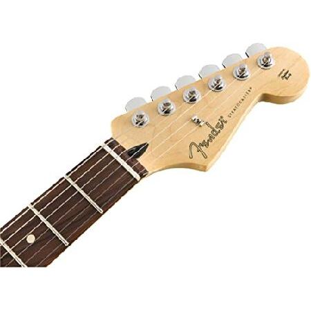 Fender Player Stratocaster(R) Black Bundle w Premium Tweed Case, Cable, Tuner, Strap, Strings, Picks, and Austin Bazaar Guitar Essentials DVD