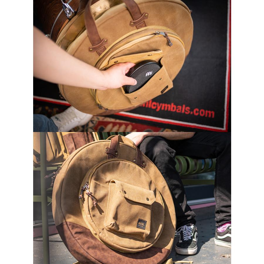 MEINL Waxed Canvas Collection シンバルバッグ MWC22KH   Vintage Khaki (22インチシンバルを収納可能)［マイネル パーカッション Cymbals Bag］