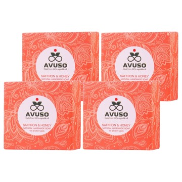 AVUSO 行道者 手工皂 藏紅花蜂蜜  125g  4盒