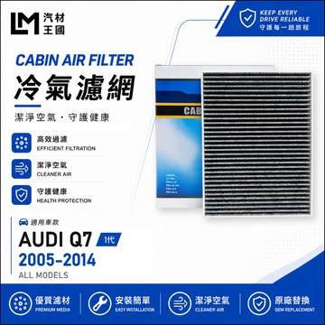 【LM汽材王國】冷氣濾網 Q7 2005-2014年 4L 1代 冷氣濾芯 空調濾網 AUDI 奧迪