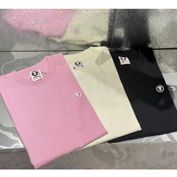 【 🐻熊熊愛上蘋果 】25ss 夏日新款🆕️ AAPE 經典膠牌小logo 冰涼感特殊面料 上衣(現貨馬上出)