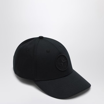 Black baseball cap with logo