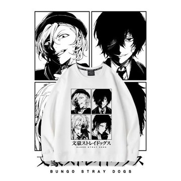 文豪野犬聯名衛衣中原中也太宰治周邊日系二次元男女動漫圓領外套