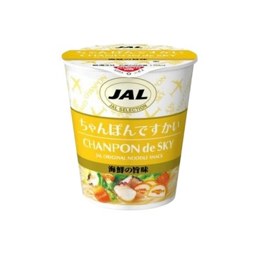 【現貨】日本代購 JAL 日本航空 × 日清 聯名機上杯麵 CHANPON 海鮮強棒麵 飛機魚板 點心消夜 日本泡麵