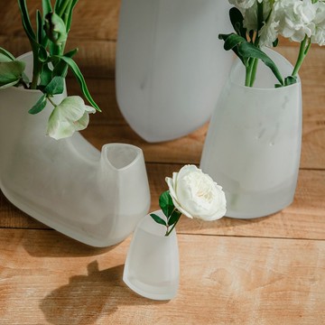 【新年新品】日本KINTO TRE造形花瓶10cm-霧白