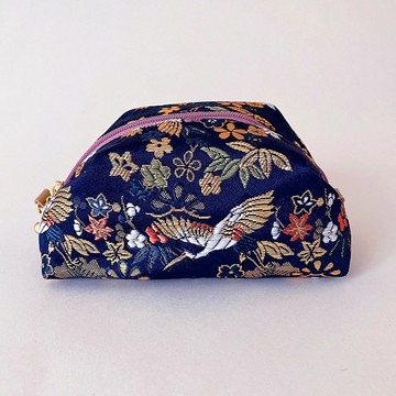 日式傳統圖騰化妝包，和服系列 (中型) - 錦織