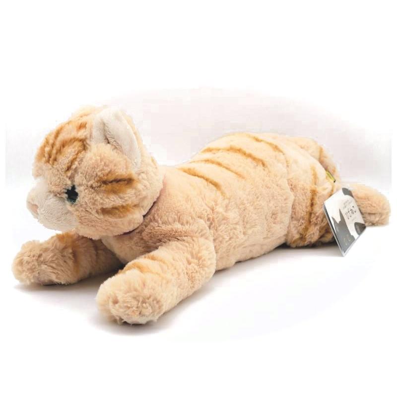 ひざねこ　お座り　キッズ　茶トラ　なぬいぐるみ サンレモン リアルな猫のぬいぐるみ ひざねこ茶 | おもちゃの