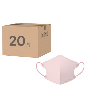 JIUJIU 親親 繽紛紗色系列 兒童3D立體醫用口罩  淡茱萸粉  2包  10片