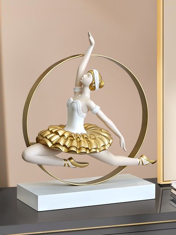 創意北歐輕奢風女孩擺件現代客廳電視柜玄關酒柜家居藝術軟裝飾品