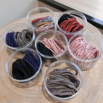 韓版基礎百搭皮套彈力發圈女扎頭發皮筋網紅簡約頭繩森系發繩頭飾