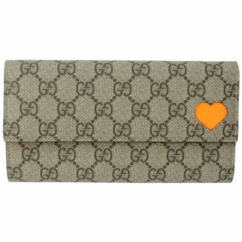 グッチ財布 Gucci 二つ折り長財布 レディース ネオンカラー ハート オレンジ 通販 Lineポイント最大0 5 Get Lineショッピング