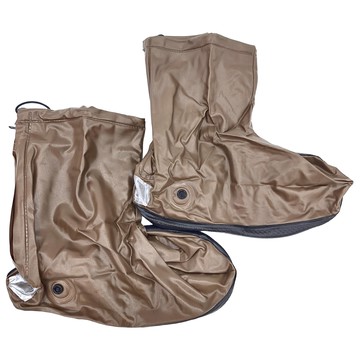 ROYALLIN 蘿林嚴選 高筒防水雨鞋套 S (咖啡色) 尺寸: 25.5cm(33-34) 材質: PVC  1雙