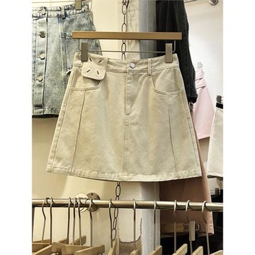 牛仔短裙女半身裙2025夏季新款韓版百搭高腰顯瘦a字防走光包臀裙