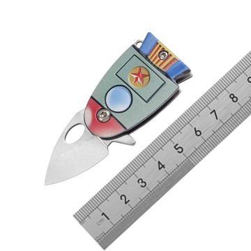 微型戶外便捷折疊刀小魚形EDC折疊小刀鑰匙小刀野營迷妳削果皮刀鑫弘-戶外運動