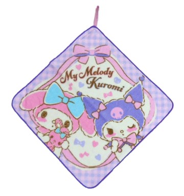 【震撼精品百貨】My Melody 美樂蒂~日本SANRIO三麗鷗 美樂蒂&酷洛米可掛式方巾 毛巾*78538