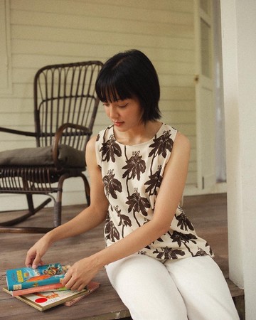 Mulmul 棕色藤蔓細肩帶背心