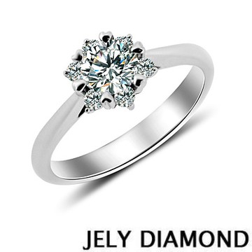 【JELY】燦漾冰晶 0.50ct 3EX  H&A八心八箭完美車工鑽戒