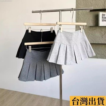 🌈台倉出庫🌈 學院風百褶 韓系INS修身顯瘦防走光高腰短裙 迷你裙 半身裙 A字裙 百褶裙 短裙小個子短裙