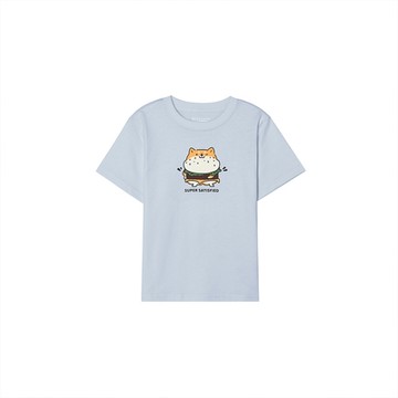 GIORDANO  童裝可愛柴犬印花T恤 - 23 淺藍