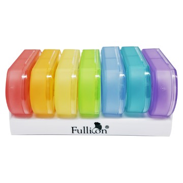 Fullicon 護立康 7日彩虹保健盒 PP(聚丙烯共聚物)塑膠材質 尺寸10.3 x 6 x 4.5cm  1個
