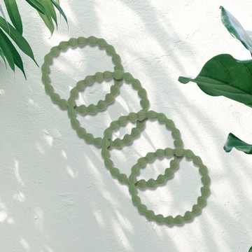 Bijoux C.豆豆髮束4入酪梨綠