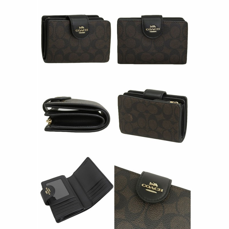 コーチ 財布 コーチ 2つ折り財布 シグネチャー柄 86092 未使用品 正規品 展示品 メンズ レディース COACH