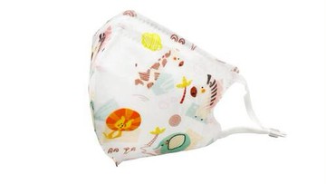 AOK-飛速一般醫用立體口罩-幼兒款-S-動物園-50入盒裝