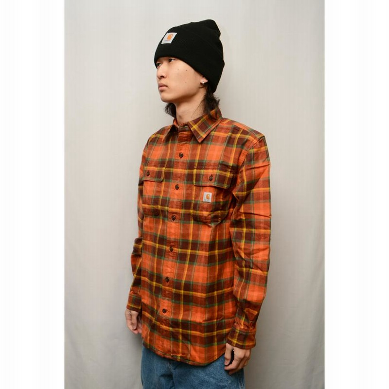 カーハート シャツ CARHARTT LOOSE FIT HEAVY WEIGHT FLANNEL L/S