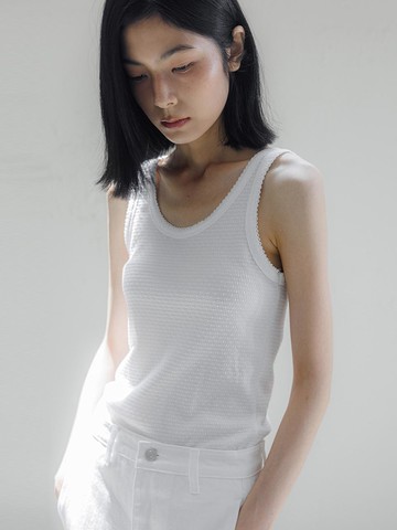U-neck Jersey Tank Top [3colors]