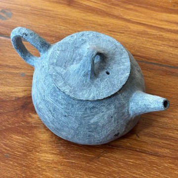 【天然保健】墨玉茶壺 藥王石茶壺 保健茶壺 養生茶壺 大容量茶壺 原石茶壺 磨砂復古風 純色單壺 蛇紋石玉 改善水質