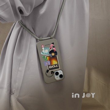 INJOY mall iPhone 17/16/15/14/13/12/SE3 系列 嬉皮70年代 二合一防摔背繩手機殼