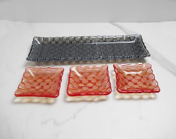O4-2 餐桌上的生活工藝 –琉璃長盤套組