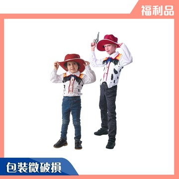 【福利品】派對動物 萬聖節百變造型裝扮變裝服-酷炫西部牛仔男孩款S