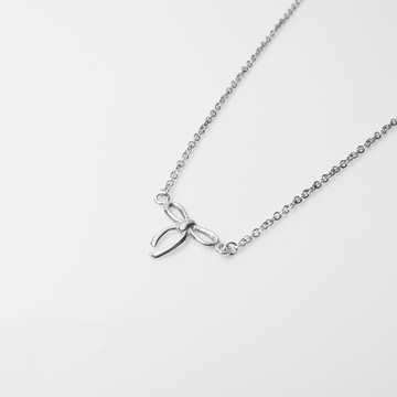 小清新系列 / 小蝴蝶結項鍊 / 925銀