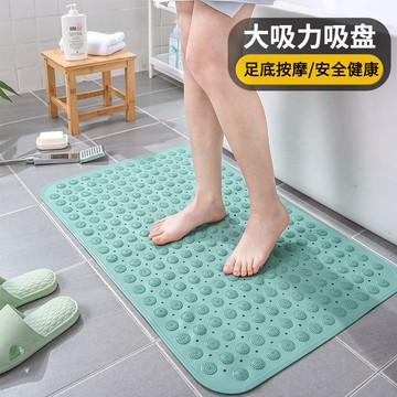 臺灣-出貨🔥【新款熱銷】方形浴室墊防滑墊環保家用淋浴房洗澡防摔吸盤地墊衛浴按摩腳墊子 FYMC