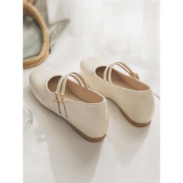 羊皮版~瑪麗珍女鞋晚晚鞋小個子內增高配裙子的法式春秋單鞋女鞋