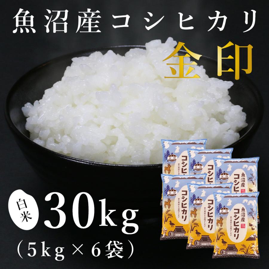 魚沼産コシヒカリ「金印」高食味米 30kg（令和5年産）